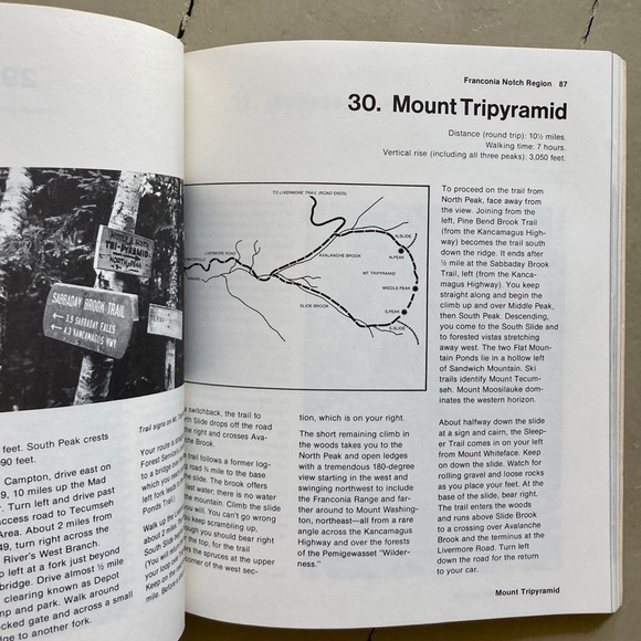 Vintage Fifty Hikes New Hampshire Mount Washington White Mountains Hiking - Picture 3 of 13